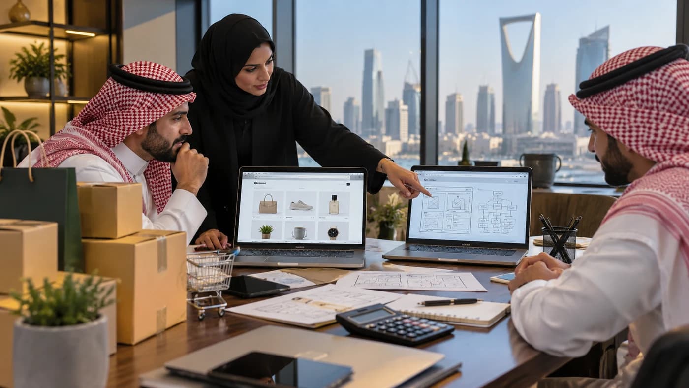 Comparing packaged and custom ecommerce costs in Saudi Arabia