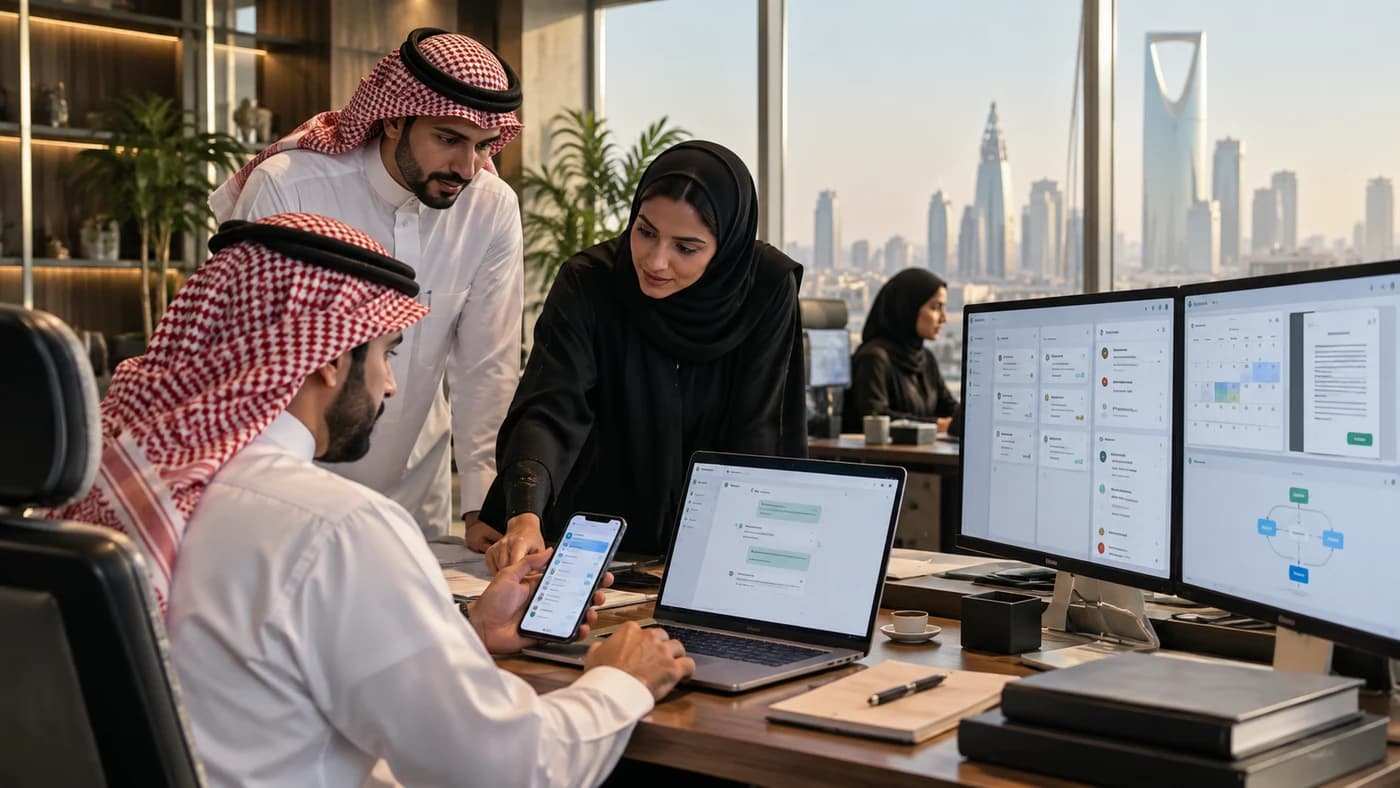 مخطط تكامل ERP وCRM ومتجر إلكتروني عبر APIs